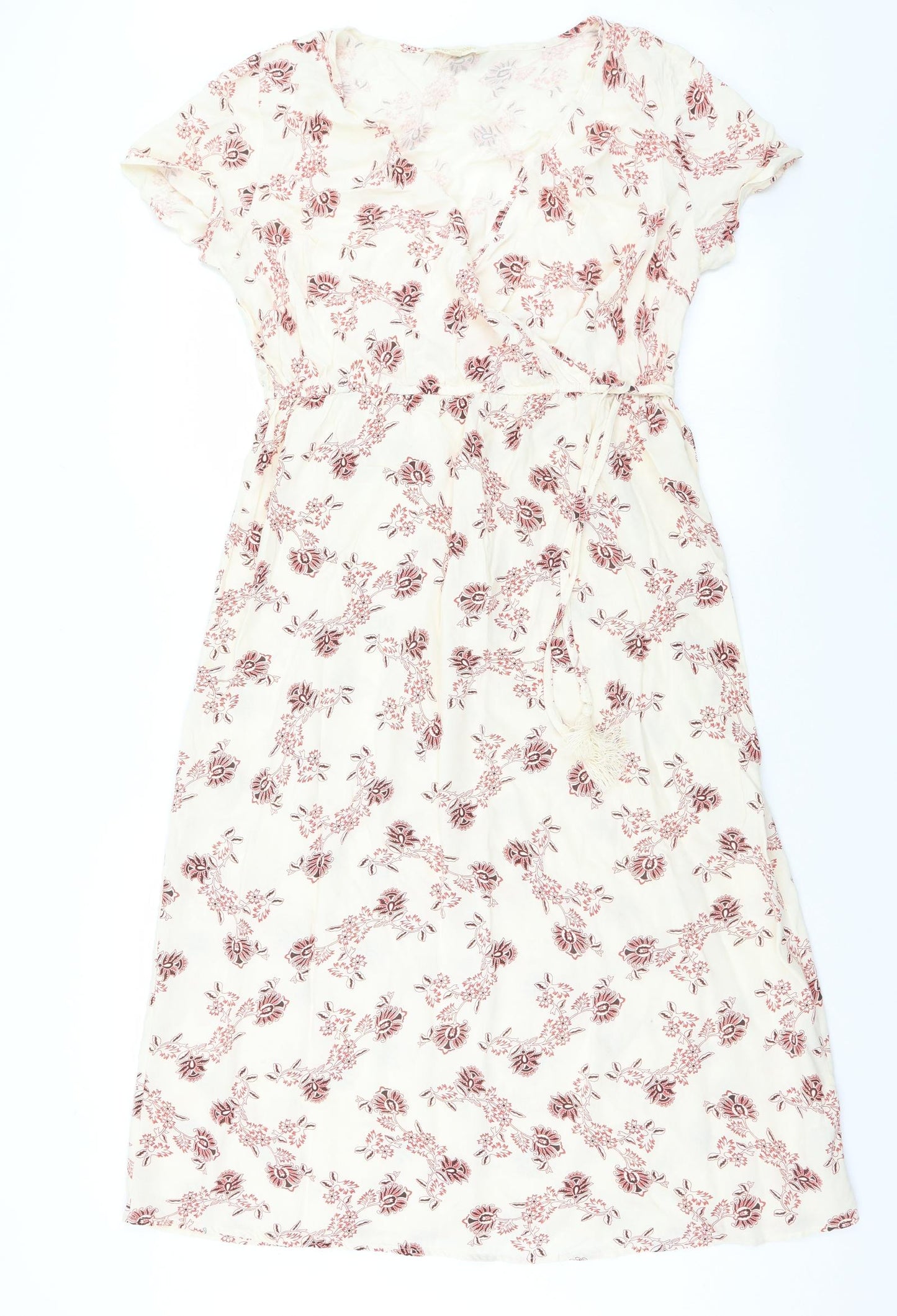 beyond words  Womens White Floral  Maxi  Size L
