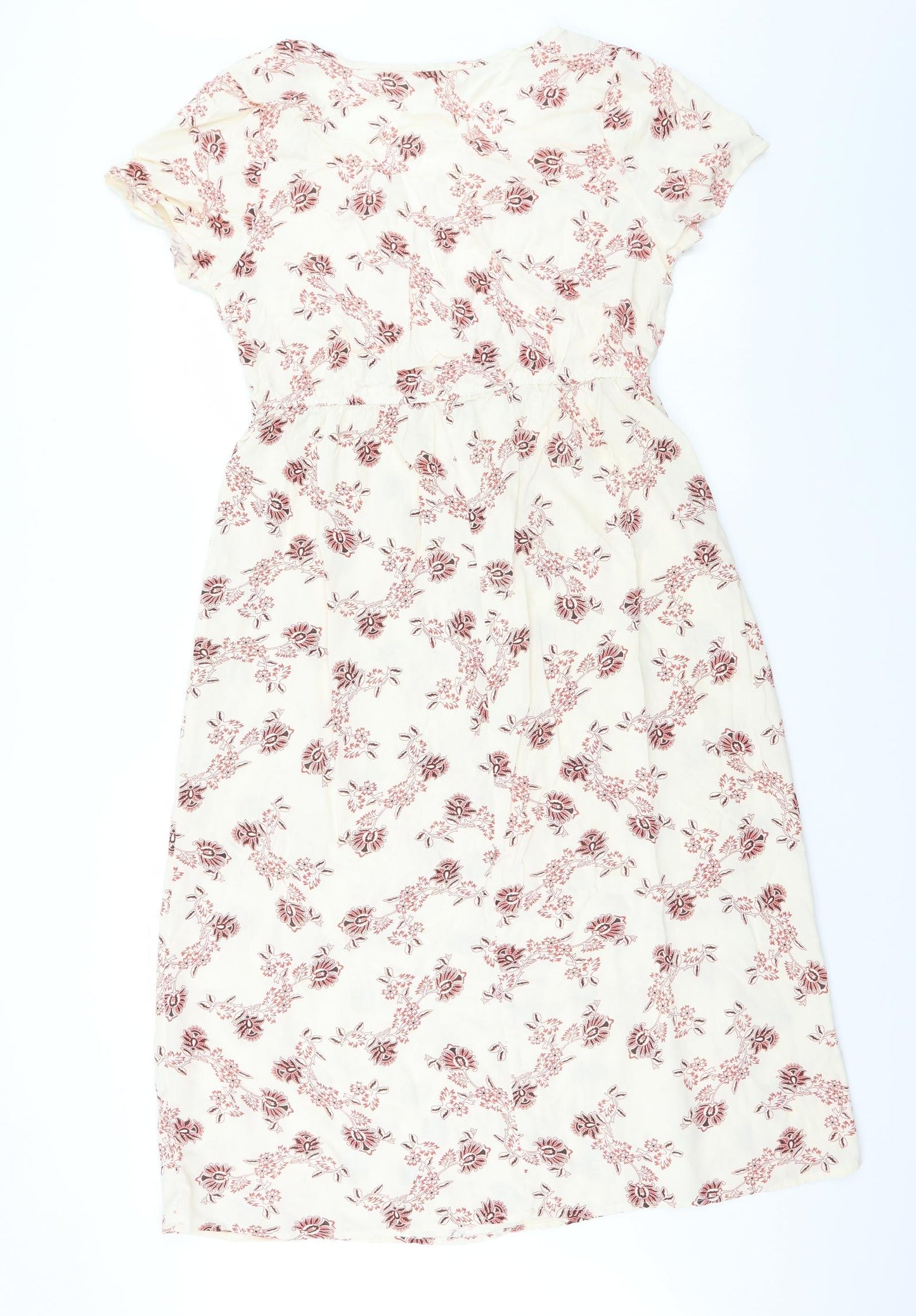 beyond words  Womens White Floral  Maxi  Size L