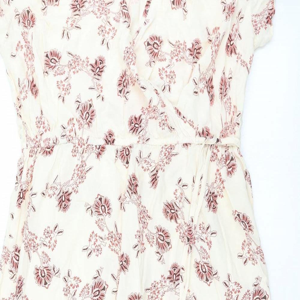 beyond words  Womens White Floral  Maxi  Size L