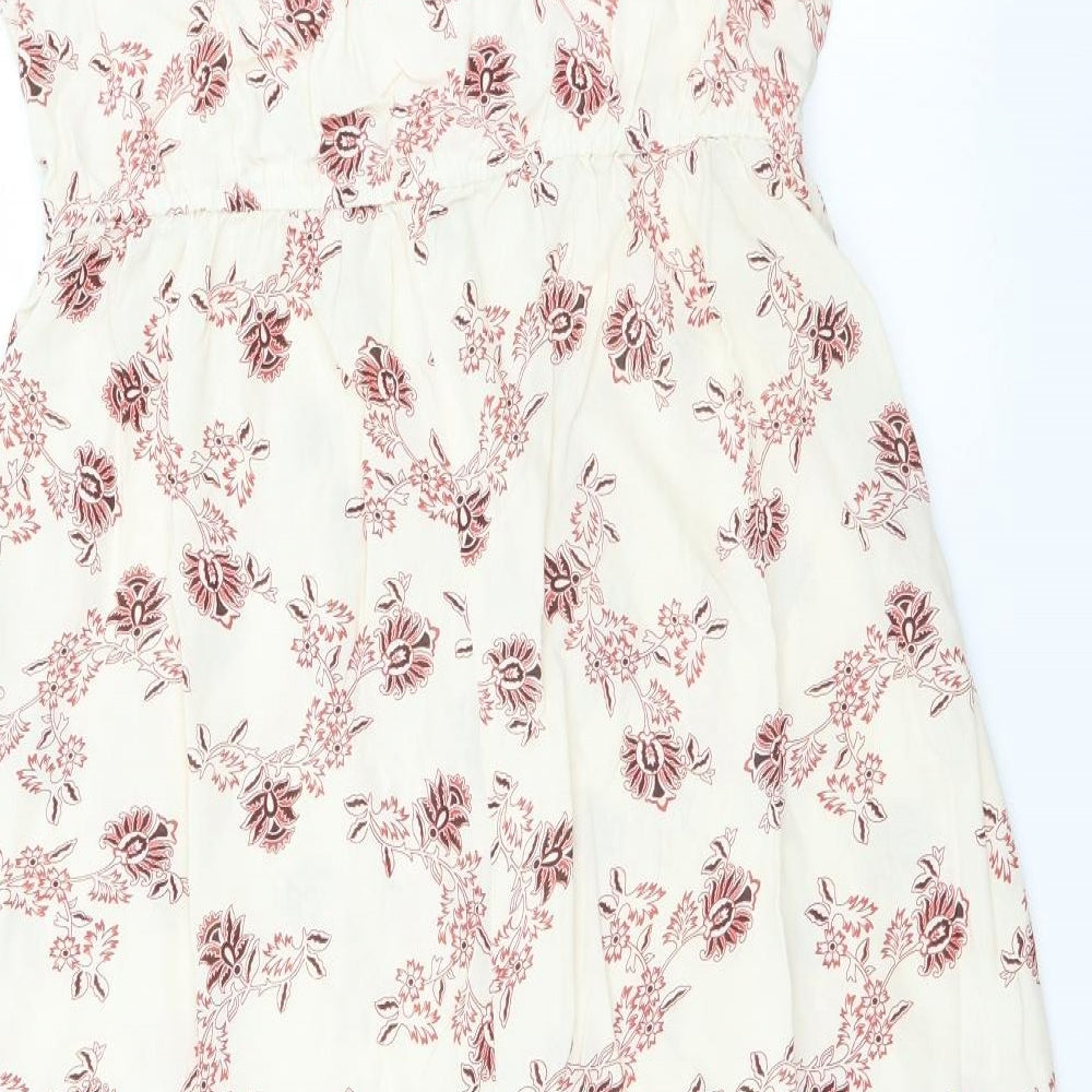 beyond words  Womens White Floral  Maxi  Size L