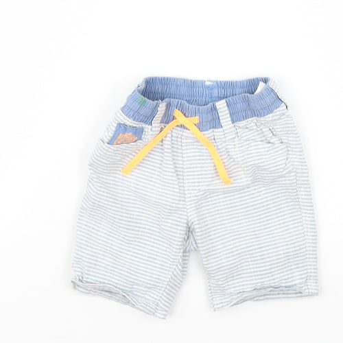 label of graded goods  Blue Striped  Track Pants Jeans Size 3-6 Months