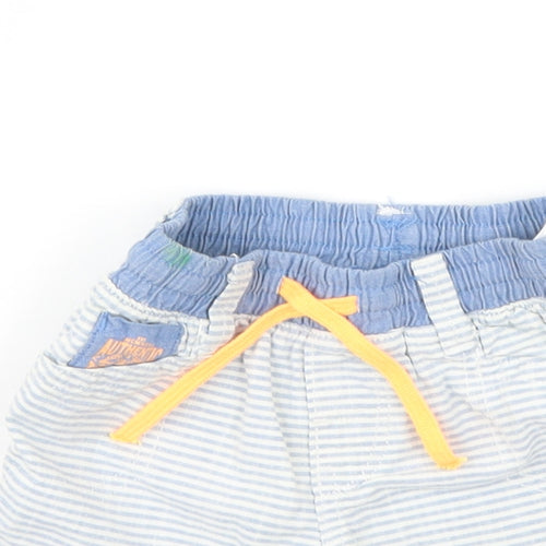 label of graded goods  Blue Striped  Track Pants Jeans Size 3-6 Months