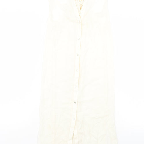 H&M Womens White   T-Shirt Dress  Size 10