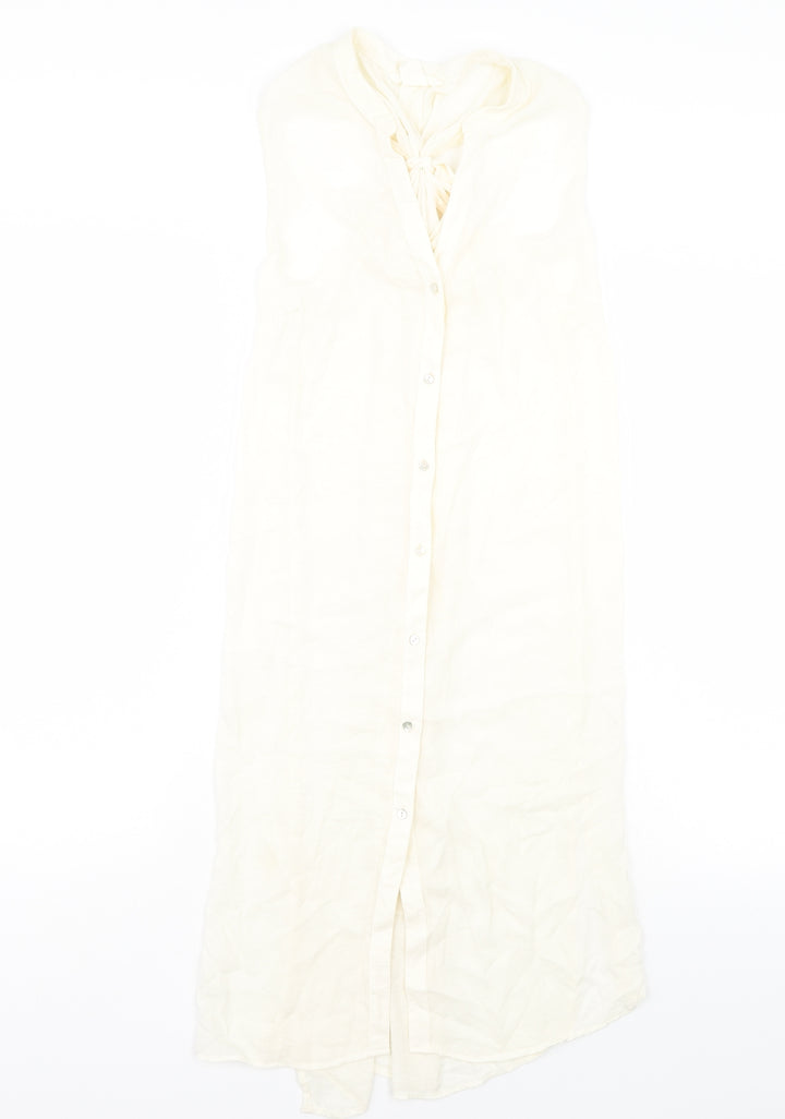 H&M Womens White T-Shirt Dress Size 10