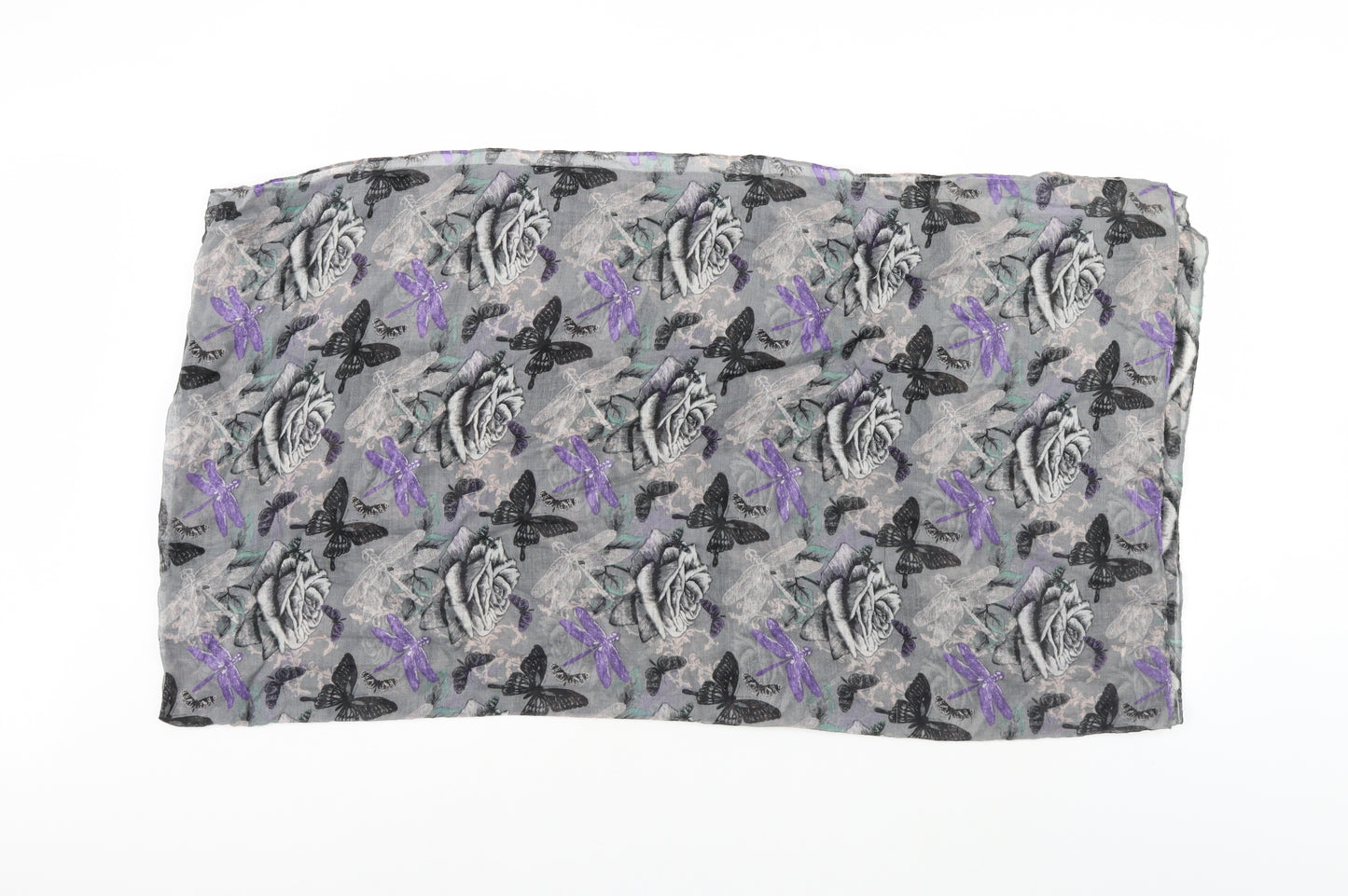 Preworn  Grey Argyle/Diamond Canvas  Scarf