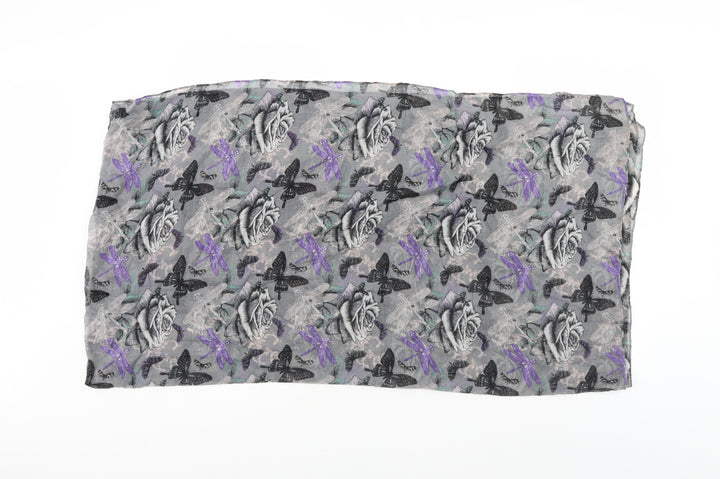 Preworn  Grey Argyle/Diamond Canvas  Scarf