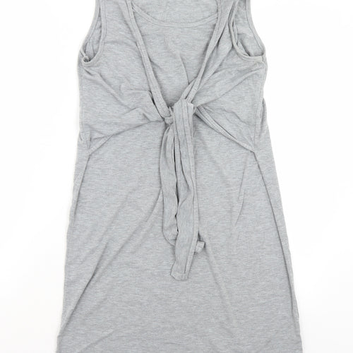 Boohoo Womens Grey   Basic Blouse Size 10
