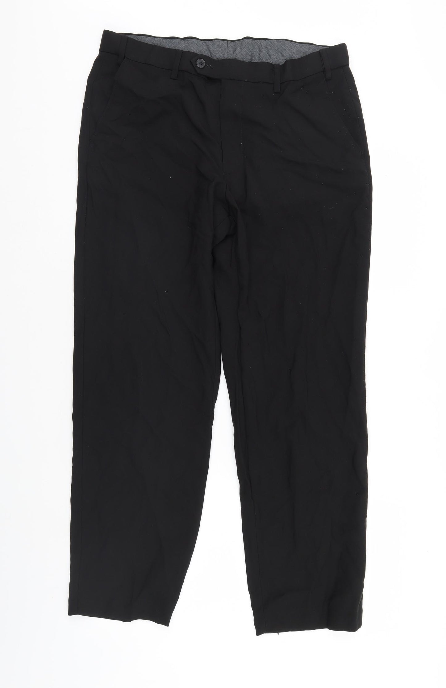 M&S Mens Black   Trousers  Size 34 L29 in