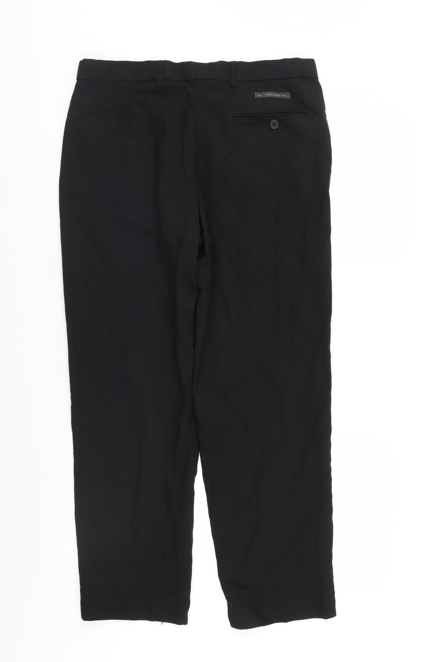 M&S Mens Black   Trousers  Size 34 L29 in