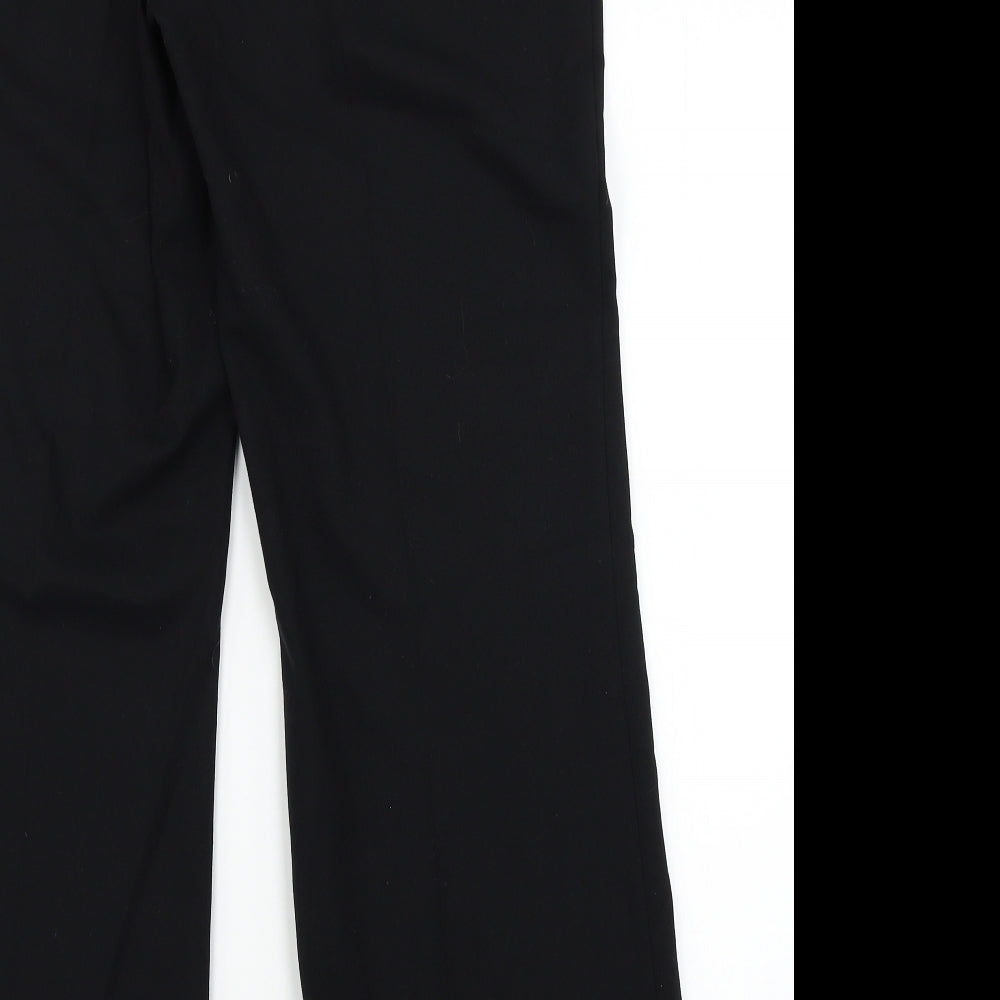 Marks & Spencer Womens Black   Dress Pants Trousers Size 14 L28 in