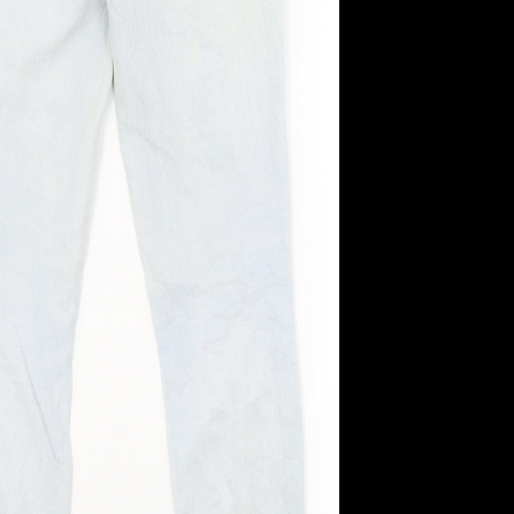 Preworn Womens Blue  Denim Skinny Jeans Size 8 L28 in