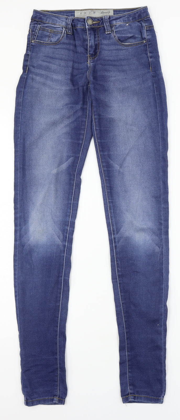 Denim Co. Womens Blue  Denim Jegging Jeans Size 6 L30 in