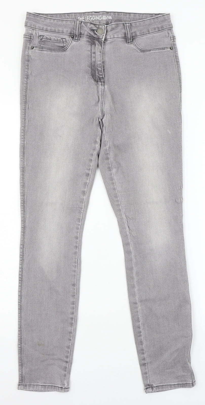 NEXT Womens Grey  Denim Jegging Jeans Size 12 L27 in
