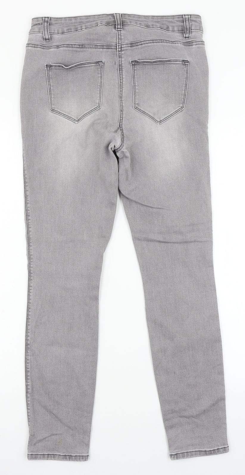 NEXT Womens Grey  Denim Jegging Jeans Size 12 L27 in