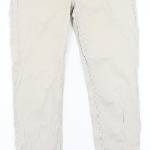 H&M Womens Beige   Trousers  Size 12 L30 in