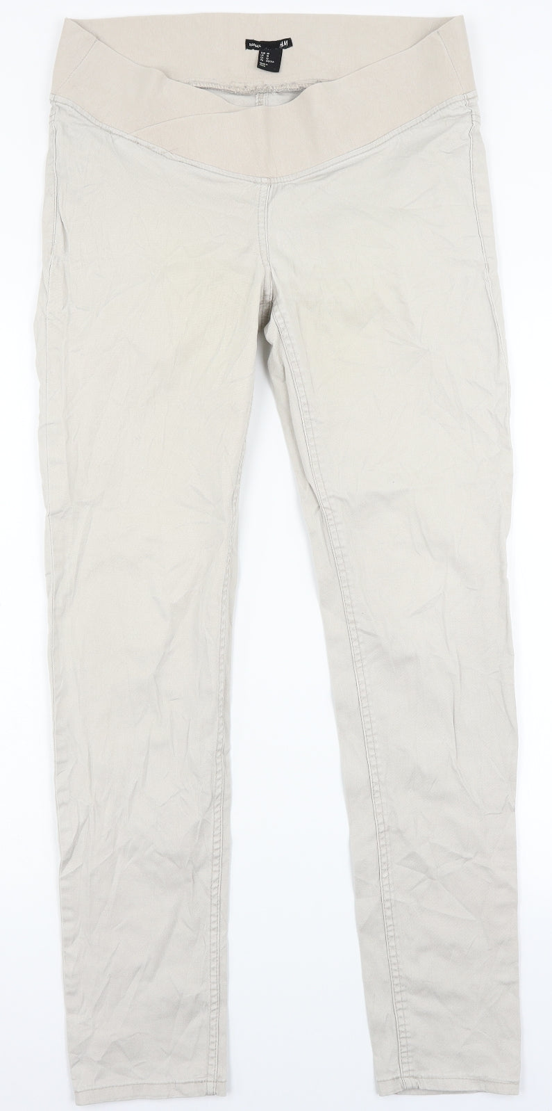 H&M Womens Beige   Trousers  Size 12 L30 in