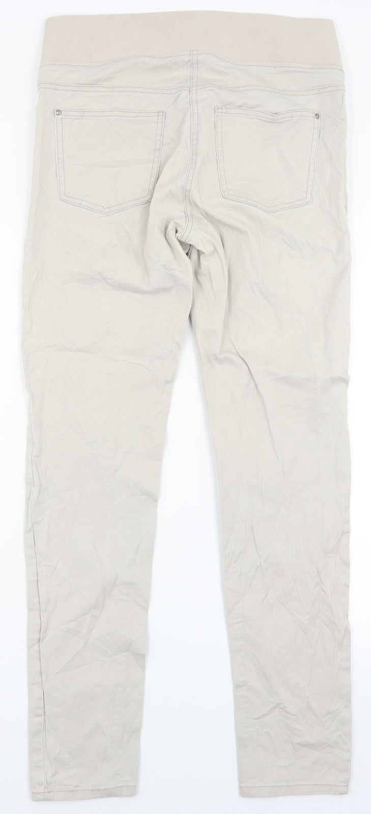 H&M Womens Beige   Trousers  Size 12 L30 in