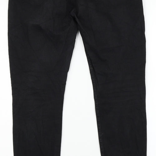 TRF Denim Womens Black  Denim Straight Jeans Size 12 L28 in
