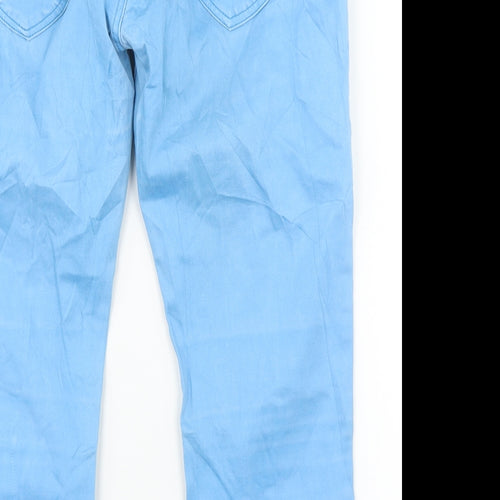 Madonna Denim Womens Blue  Damask Cargo Leggings Size XL L31 in