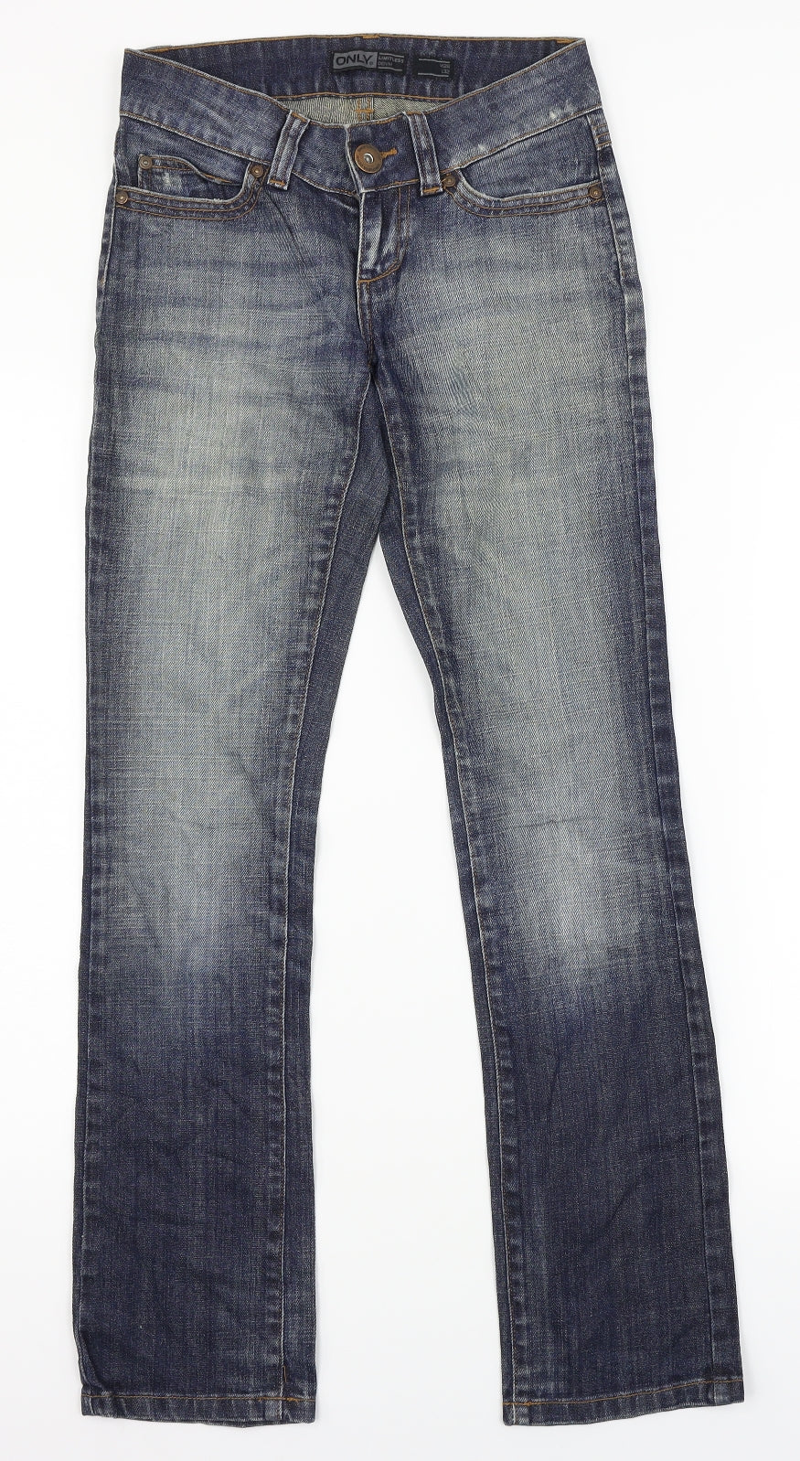 Only Womens Blue  Denim Straight Jeans Size 26 L32 in