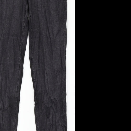 Denim Co. Womens Black  Denim Skinny Jeans Size 12 L29 in