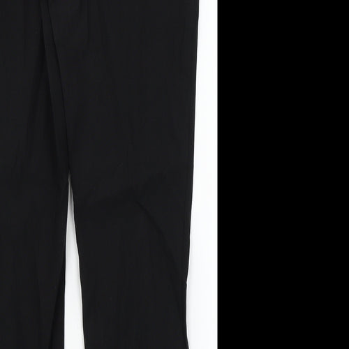 Tapered Womens Black   Dress Pants Trousers Size 12 L28 in