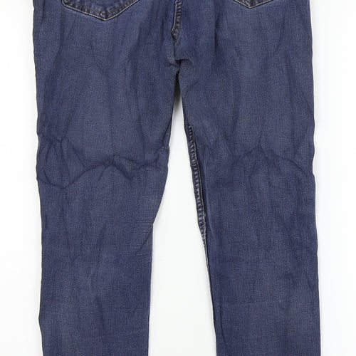 Collection Womens Blue  Denim Straight Jeans Size 12 L25 in