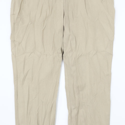 Peacockas Womens Beige   Trousers  Size 14 L26 in