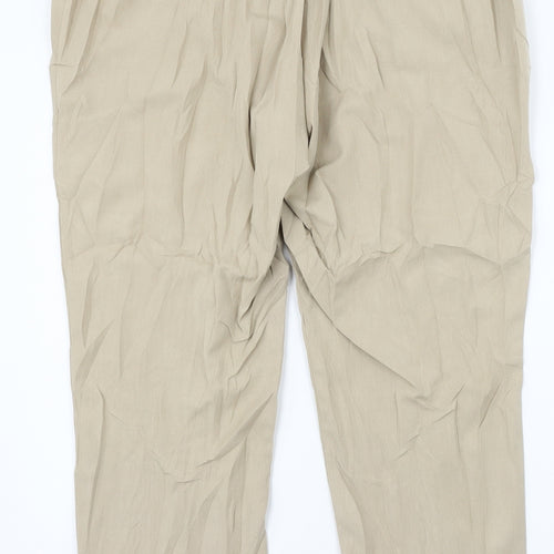 Peacockas Womens Beige   Trousers  Size 14 L26 in