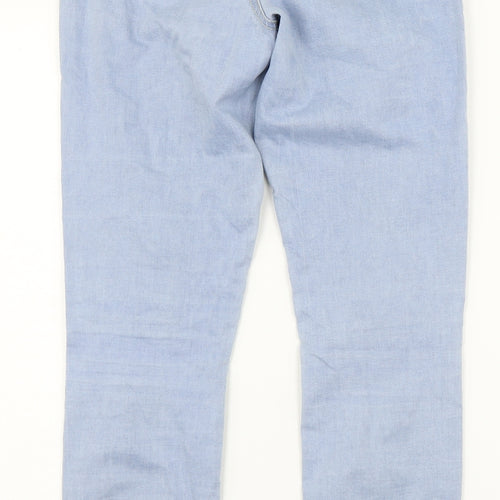 Denim Co Womens Blue  Denim Straight Jeans Size 8 L26.5 in
