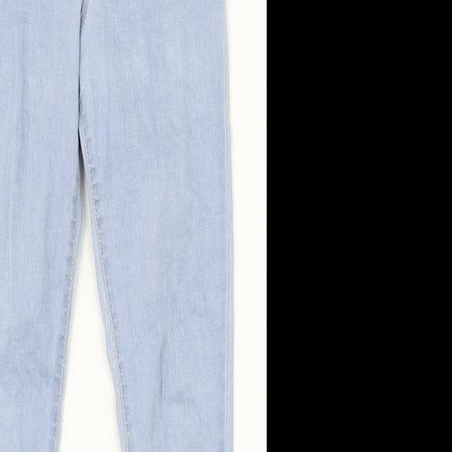 Denim Co Womens Blue  Denim Straight Jeans Size 8 L26.5 in