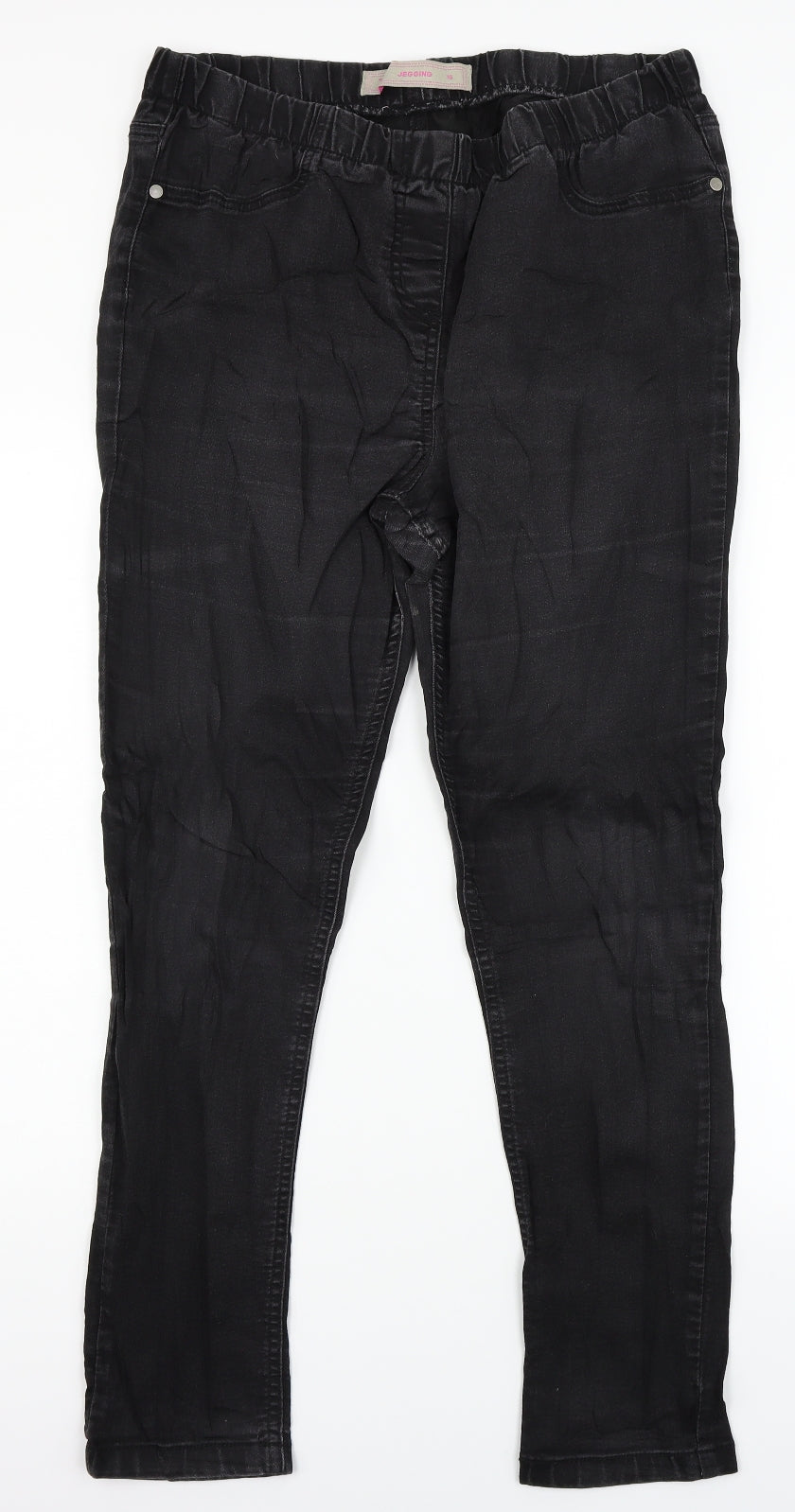 TU Womens Black  Denim Jegging Jeans Size 16 L28 in