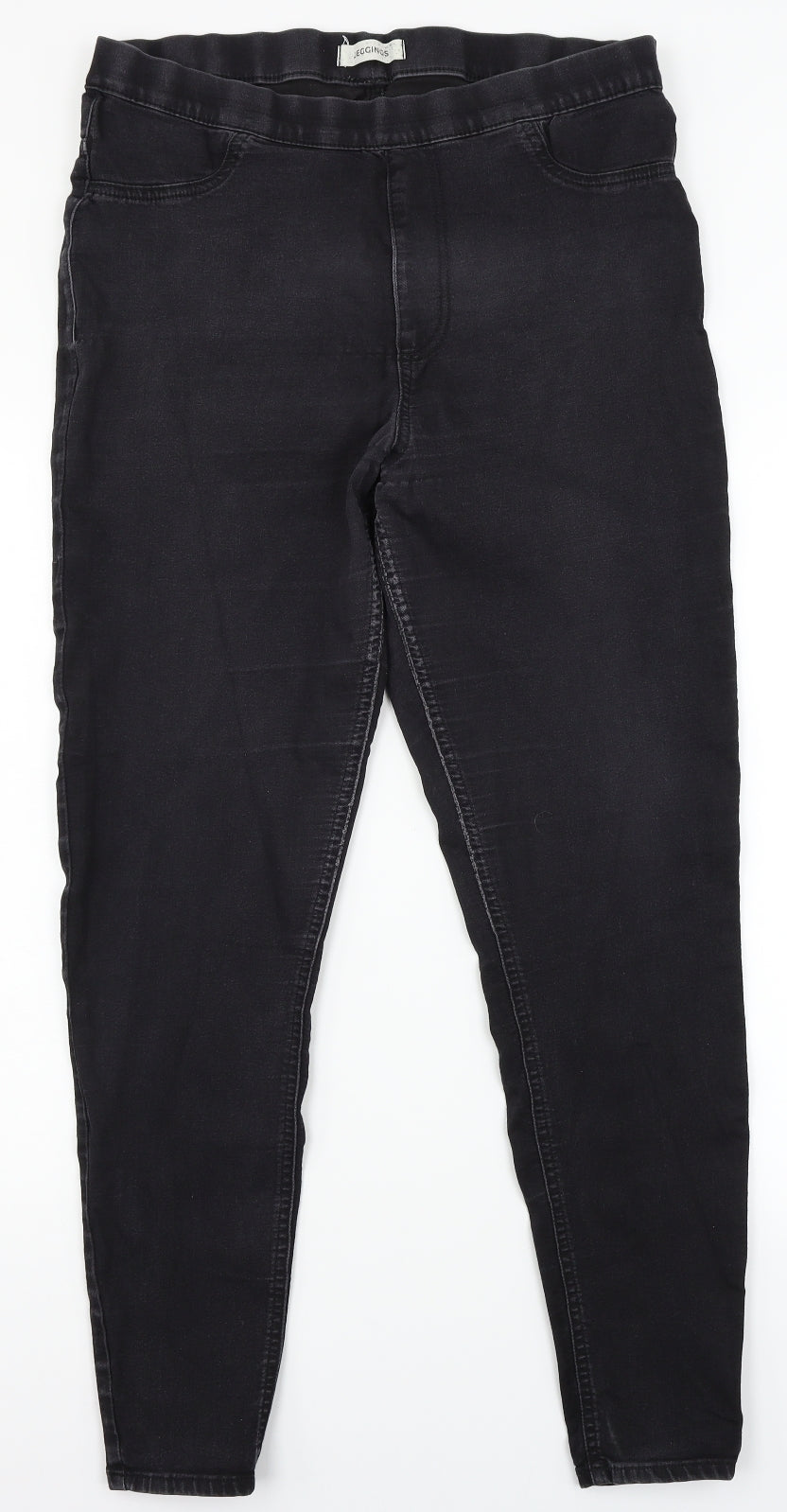 Marks & Spencer Womens Black  Denim Jegging Jeans Size 16 L28 in