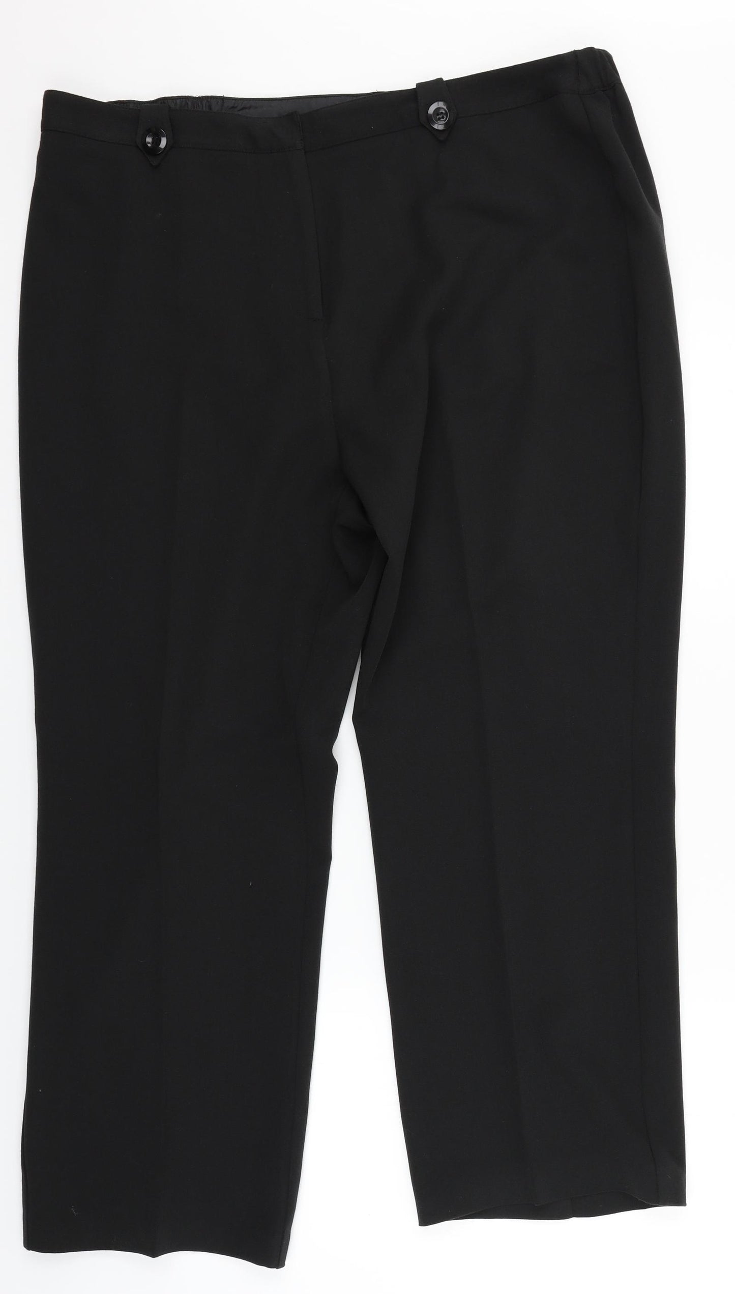 Label Be Womens Black   Dress Pants Trousers Size 20 L26 in