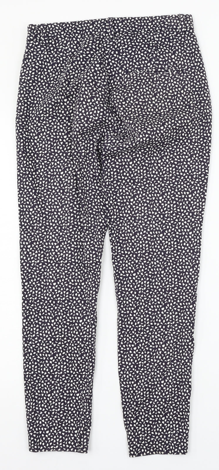 H&M Womens Blue Floral  Trousers  Size 6 L26 in