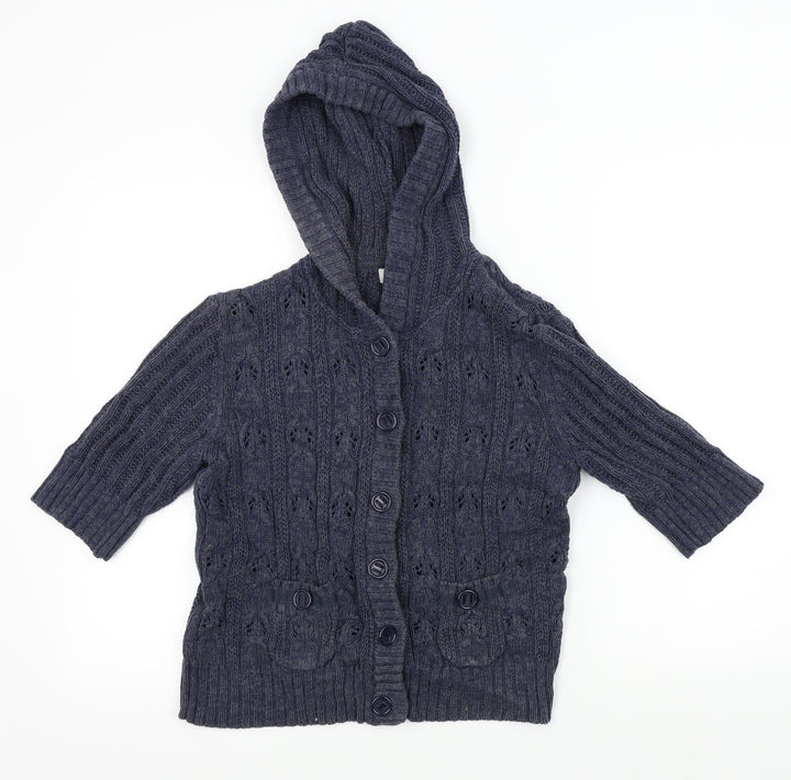 Papaya Womens Blue   Cardigan Jumper Size 14