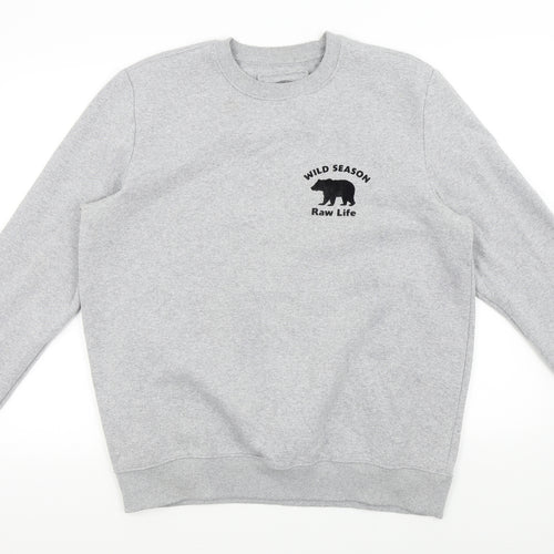 Authentic Mens Grey   Pullover Jumper Size L