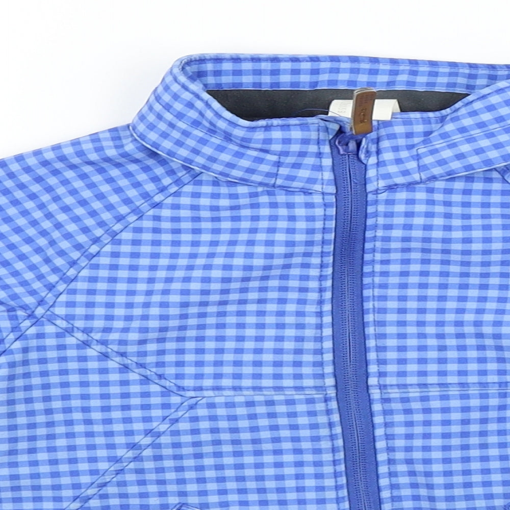 H&M Boys Blue Check  Rain Coat Coat Size 12-18 Months