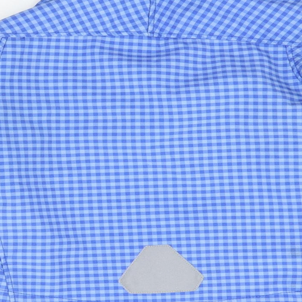 H&M Boys Blue Check  Rain Coat Coat Size 12-18 Months