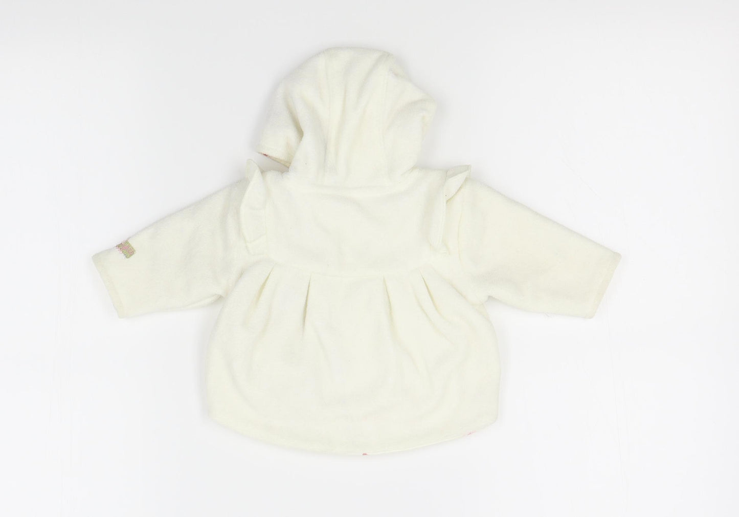 NEXT Girls White   Overcoat Coatigan Size 0-3 Months