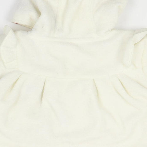 NEXT Girls White   Overcoat Coatigan Size 0-3 Months