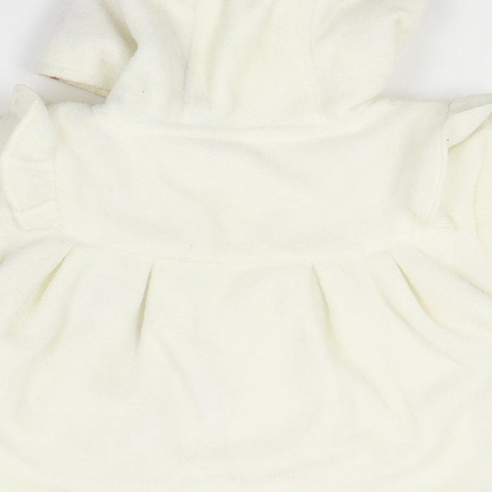 NEXT Girls White   Overcoat Coatigan Size 0-3 Months