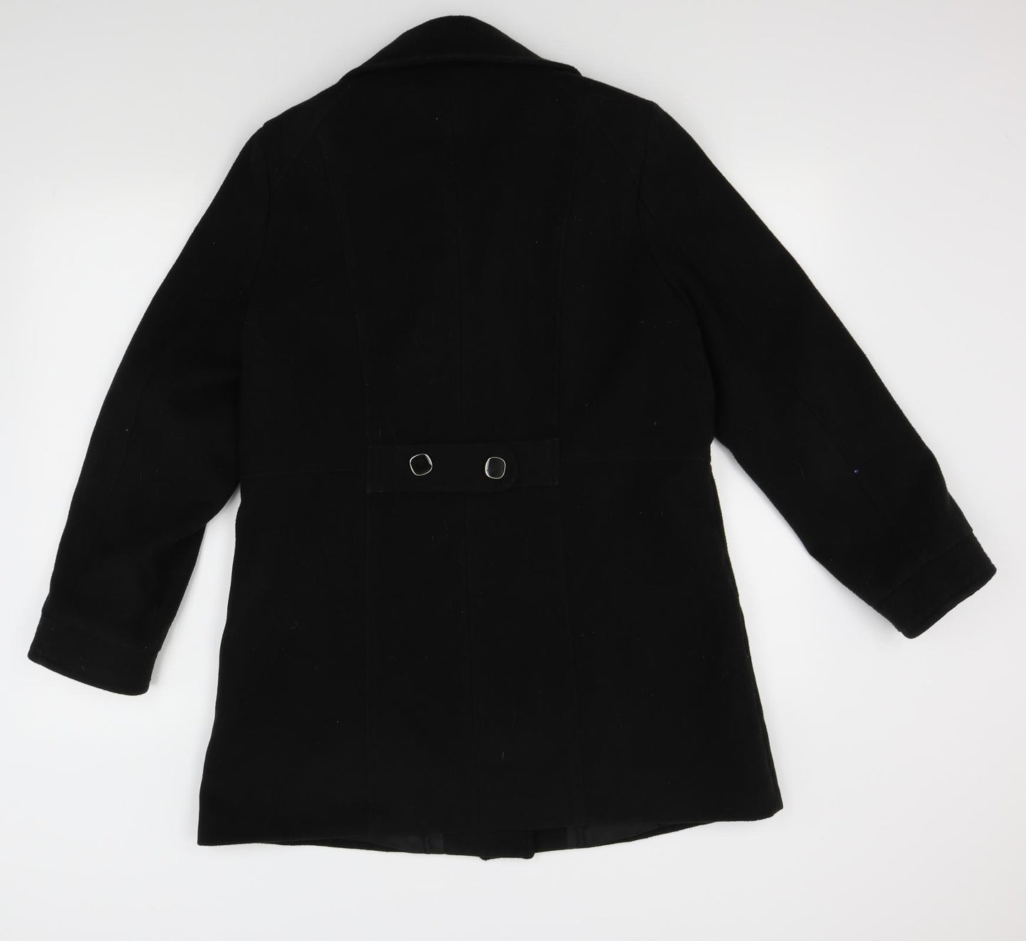 Special Collection Womens Black   Overcoat Coat Size 14