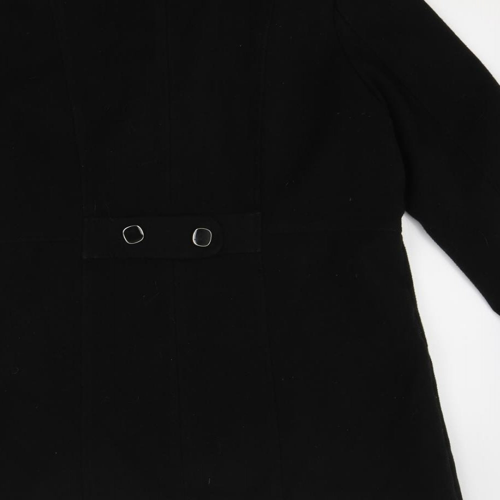 Special Collection Womens Black   Overcoat Coat Size 14