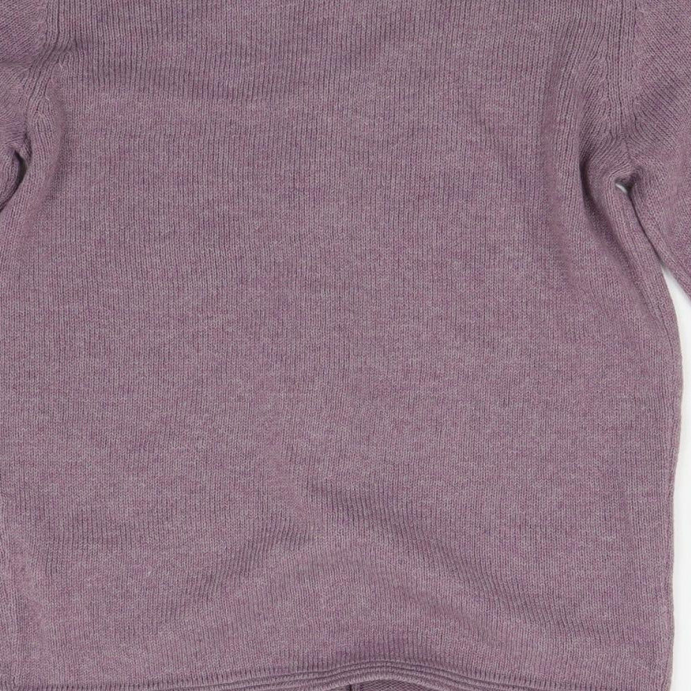 M&S Womens Purple   Cardigan Jumper Size 10