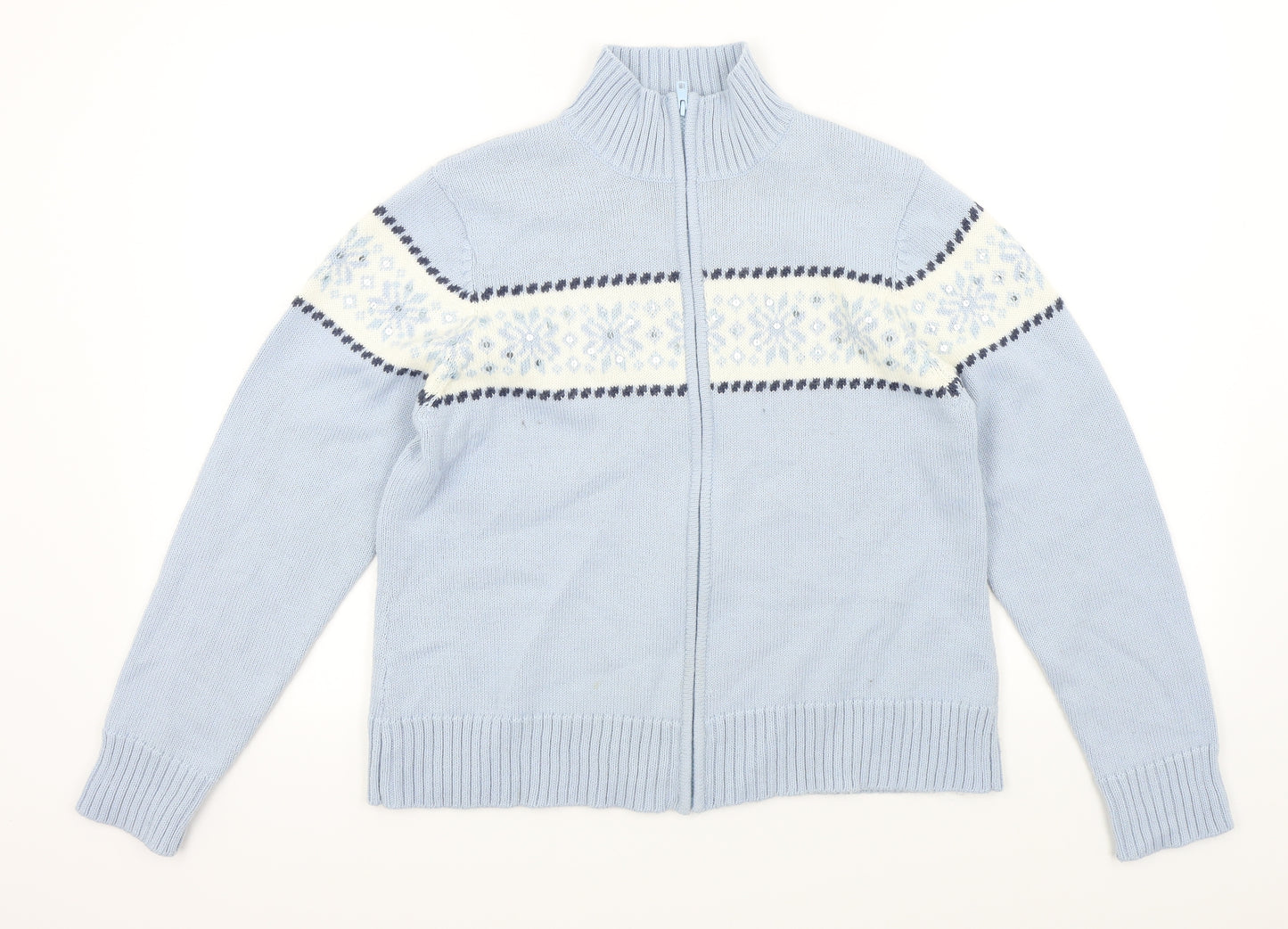 George Womens Blue   Cardigan Jumper Size 14  - Christmas  Jumper