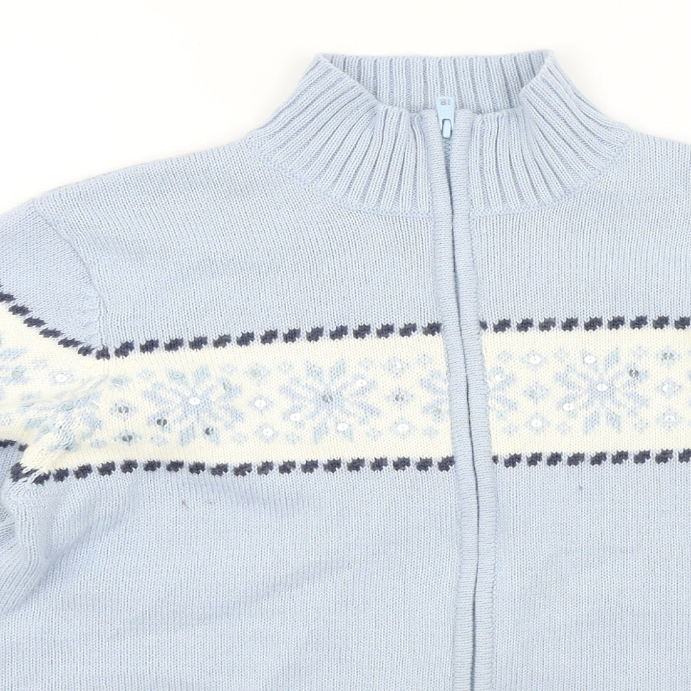 George Womens Blue   Cardigan Jumper Size 14  - Christmas  Jumper