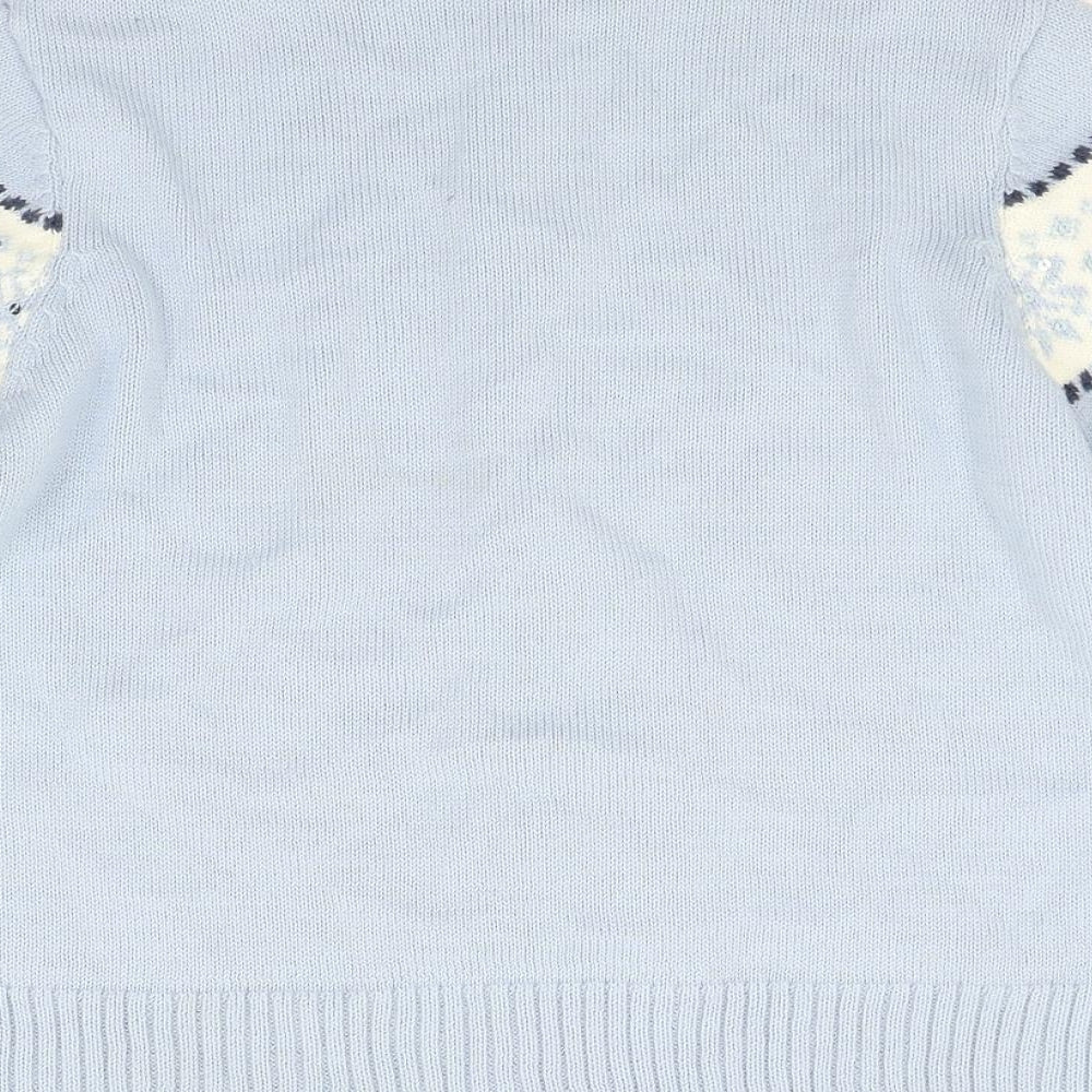 George Womens Blue   Cardigan Jumper Size 14  - Christmas  Jumper