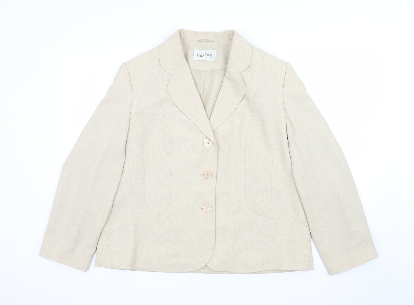 Eastex Womens Beige   Jacket Blazer Size 16