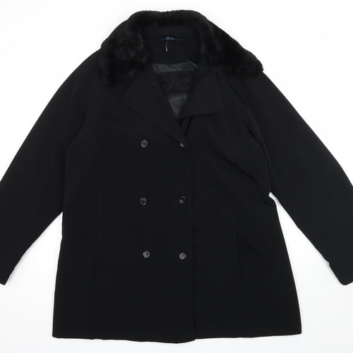 NuAge Womens Black   Jacket Coat Size 14